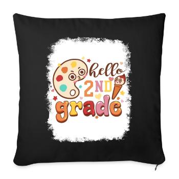 Zweite Klasse Rainbow Girls Jungen Lehrerteam 2. - Sofakissenbezug 45 x 45 cm - Schwarz - Vorne