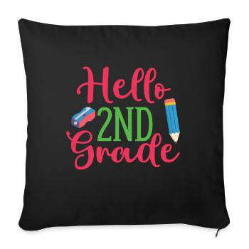 Zweite Klasse Rainbow Girls Jungen Lehrerteam 2. - Sofakissenbezug 45 x 45 cm - Schwarz - Vorne