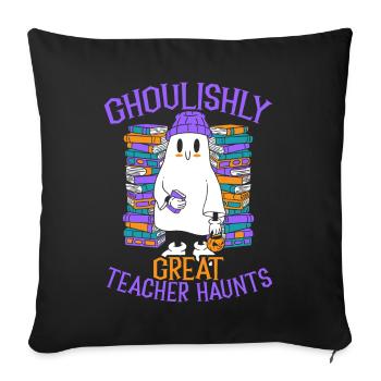 Eerily beautiful teacher is looking for teacher-Halloween hei - Sofa pillowcase 17,3'' x 17,3'' (45 x 45 cm) - black - Front