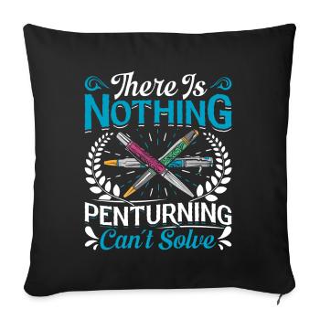 Pen Turning Kit - Sofa pillowcase 17,3'' x 17,3'' (45 x 45 cm) - black - Front