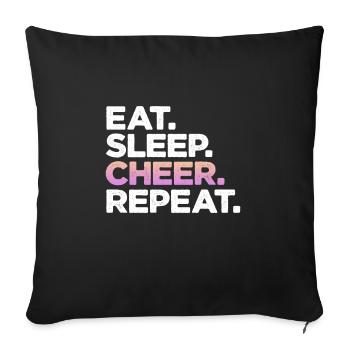 Cheerleader - Housse de coussin décorative 45 x 45 cm - noir - Devant