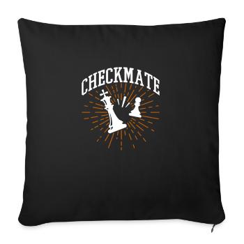 Chess Chess Board Checkmate Chess Player - Sofa pillowcase 17,3'' x 17,3'' (45 x 45 cm) - black - Front
