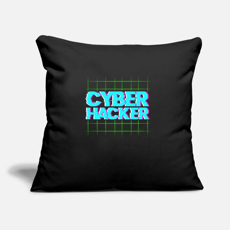 Hacker Coder Computer Hacking Cadeau Housse de coussin décorative 45 x 45 cm