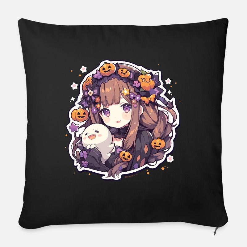 Vampir Vampire Vampir Damen Helloween - Sofakissenbezug 45 x 45 cm - Schwarz
