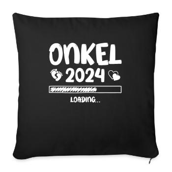 Onkel Loading 2024 Onkel - Sofakissenbezug 45 x 45 cm - Schwarz - Vorne