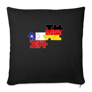 Chile Germany Flag German Chilean - Sofa pillowcase 17,3'' x 17,3'' (45 x 45 cm) - black - Front
