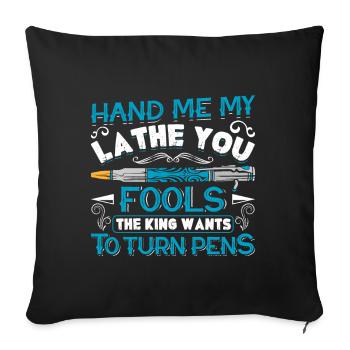 Pen Turning Kit - Sofa pillowcase 17,3'' x 17,3'' (45 x 45 cm) - black - Front