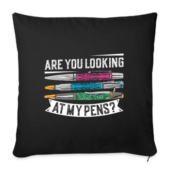 Pen Turning Kit - Sofa pillowcase 17,3'' x 17,3'' (45 x 45 cm) - black - Front