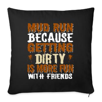 Perfect funny Race - Sofakissenbezug 45 x 45 cm - Schwarz - Vorne