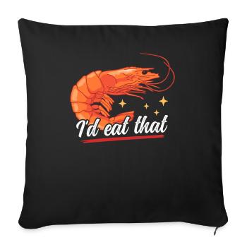 Crab Crab Lover Shrimp Crab Gift - Sofa pillowcase 17,3'' x 17,3'' (45 x 45 cm) - black - Front