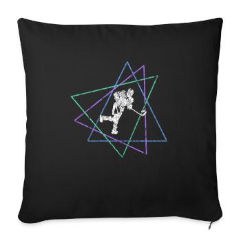 Eishockey - Sofa pillowcase 17,3'' x 17,3'' (45 x 45 cm) - black - Front