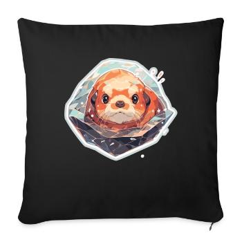 Otter Sea Otter Otter Otter Breeding Animals - Sofa pillowcase 17,3'' x 17,3'' (45 x 45 cm) - black - Front