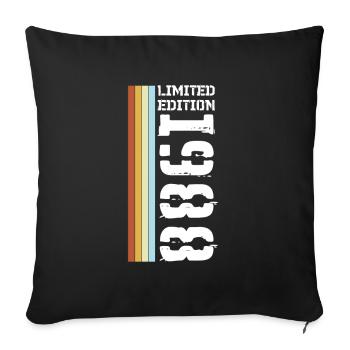 Edition Limitée Rétro 1988 - Housse de coussin décorative 45 x 45 cm - noir - Devant