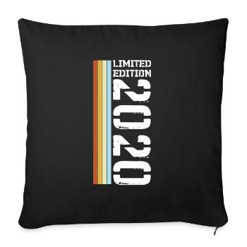 Édition Limitée Rétro 2020 - Housse de coussin décorative 45 x 45 cm - noir - Devant