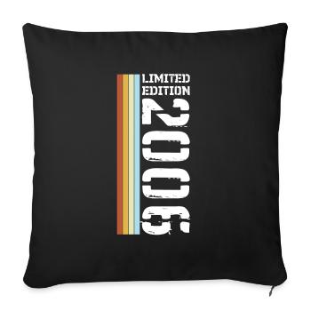 Edition Limitée Rétro 2006 - Housse de coussin décorative 45 x 45 cm - noir - Devant