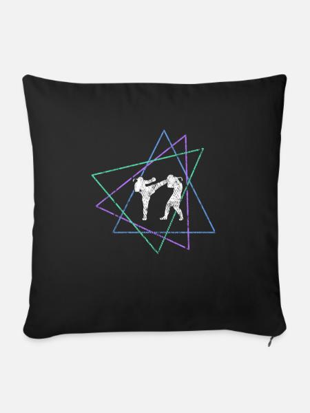 Kampfsport - Sofakissenbezug 45 x 45 cm - Schwarz