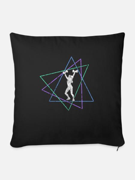 Fitness - Sofakissenbezug 45 x 45 cm - Schwarz