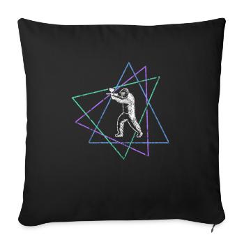 Paintball - Sofa pillowcase 17,3'' x 17,3'' (45 x 45 cm) - black - Front