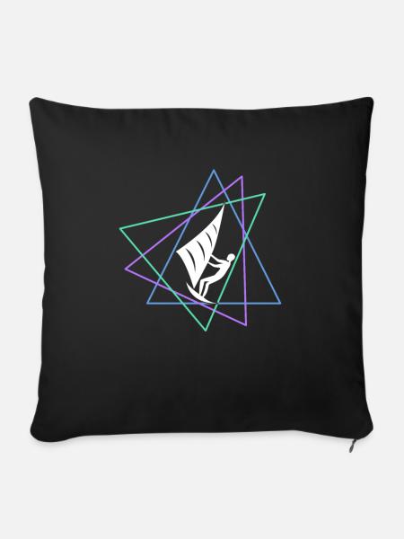 Kite - Sofakissenbezug 45 x 45 cm - Schwarz