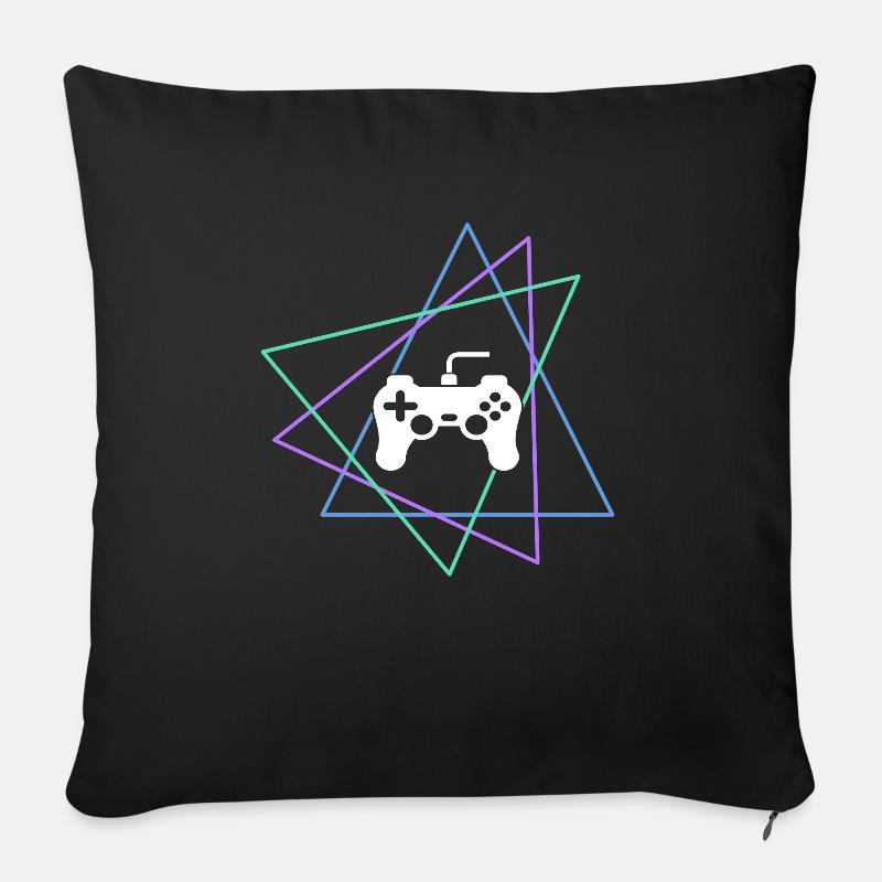 gaming - Sofakissenbezug 45 x 45 cm - Schwarz