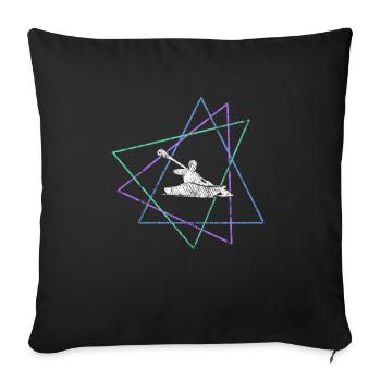 Kanu - Sofakissenbezug 45 x 45 cm - Schwarz - Vorne