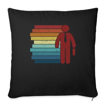Retro Health Broker Life Health Care Insurance - Housse de coussin décorative 45 x 45 cm - noir - Devant