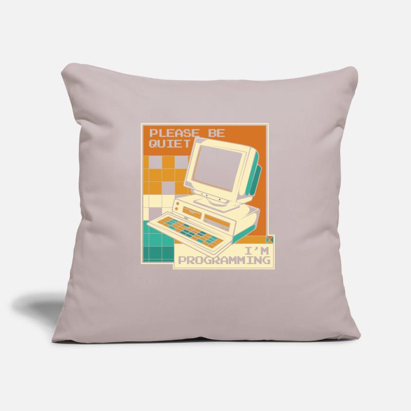 Please Be Quiet Software Engineer Developer Sofa pillowcase 17,3'' x 17,3'' (45 x 45 cm)