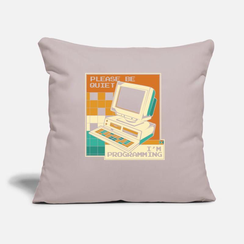 Please Be Quiet Software Engineer Developer Sofa pillowcase 17,3'' x 17,3'' (45 x 45 cm)