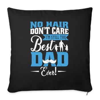 Best Dad Ever Dad Joke Fathers Day - Sofa pillowcase 17,3'' x 17,3'' (45 x 45 cm) - black - Front