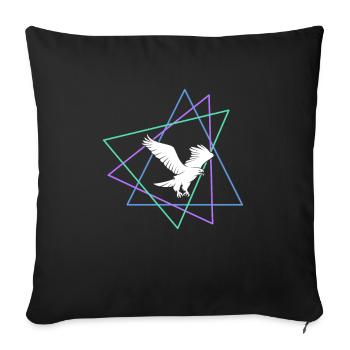 Aigle - Housse de coussin décorative 45 x 45 cm - noir - Devant