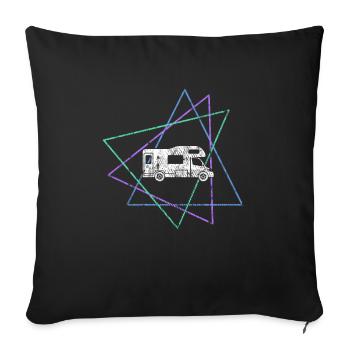 Camper - Sofa pillowcase 17,3'' x 17,3'' (45 x 45 cm) - black - Front