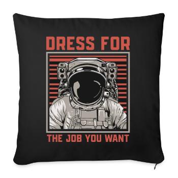 Astronaut Raumfahrt Geschenk - Sofakissenbezug 45 x 45 cm - Schwarz - Vorne