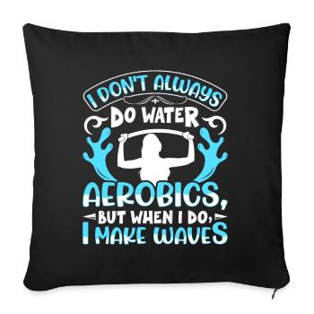 Aerobic Exercise Designs - Sofa pillowcase 17,3'' x 17,3'' (45 x 45 cm) - black - Front