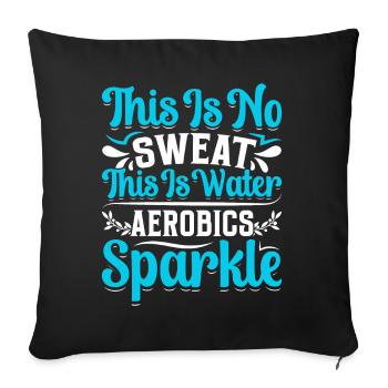 Aerobic Exercise Designs - Sofa pillowcase 17,3'' x 17,3'' (45 x 45 cm) - black - Front
