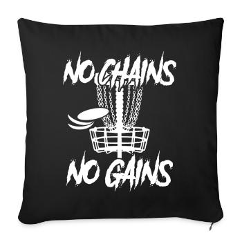 Disc golf Frisbee Discgolf - Sofa pillowcase 17,3'' x 17,3'' (45 x 45 cm) - black - Front