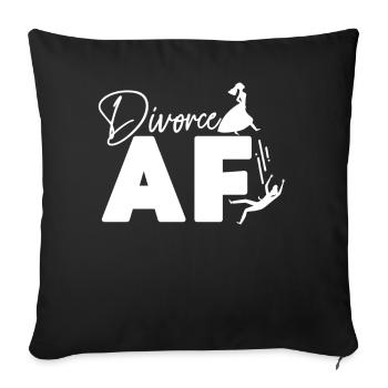 Happy Divorce Party Divorce Af - Sofa pillowcase 17,3'' x 17,3'' (45 x 45 cm) - black - Front