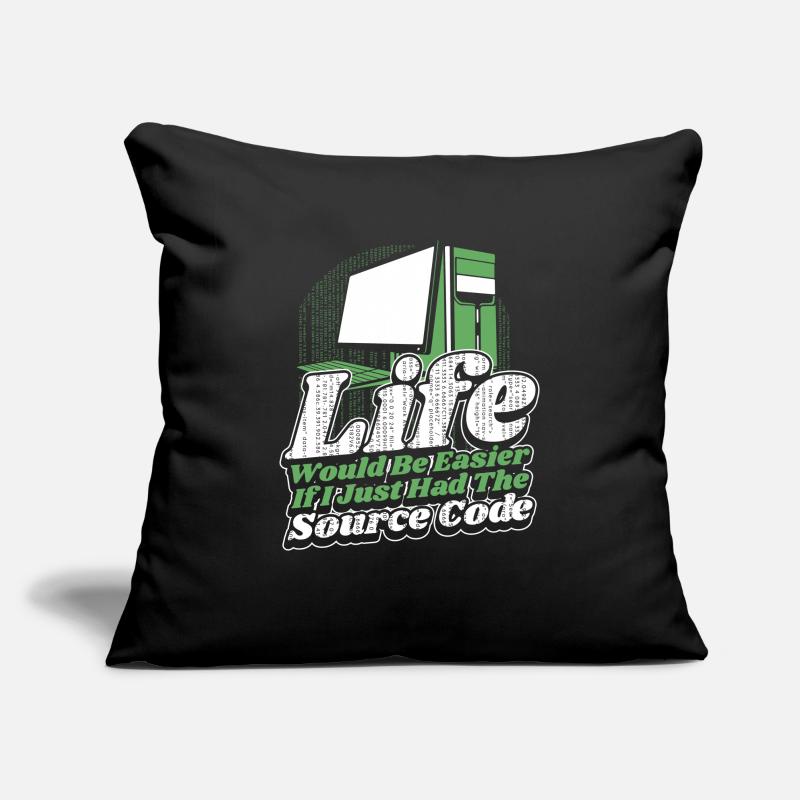 Life Would Be Easier Developer Coder Programmer Sofa pillowcase 17,3'' x 17,3'' (45 x 45 cm)