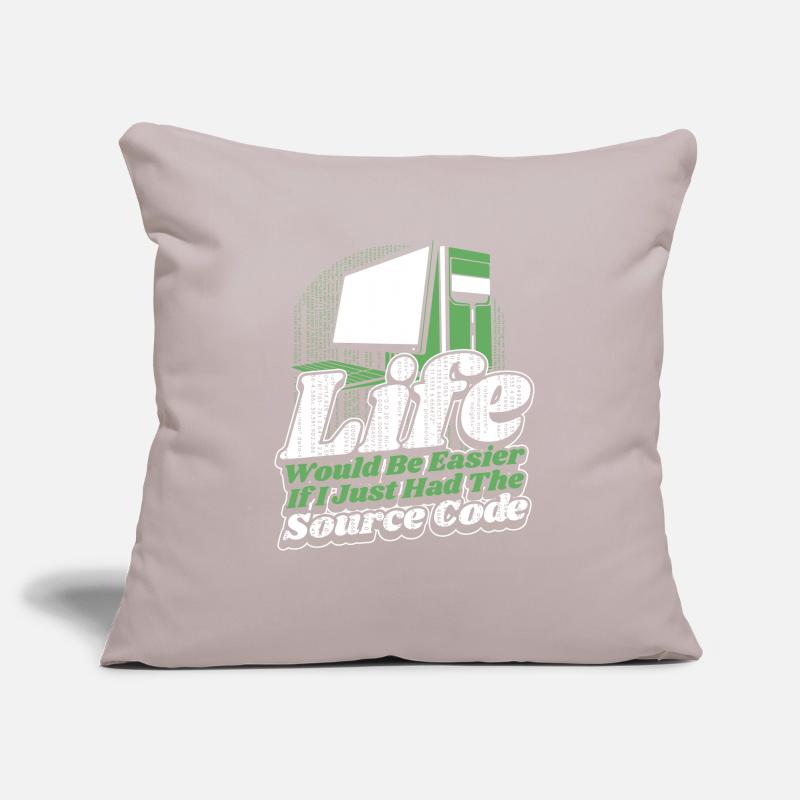 Life Would Be Easier Developer Coder Programmer Sofa pillowcase 17,3'' x 17,3'' (45 x 45 cm)