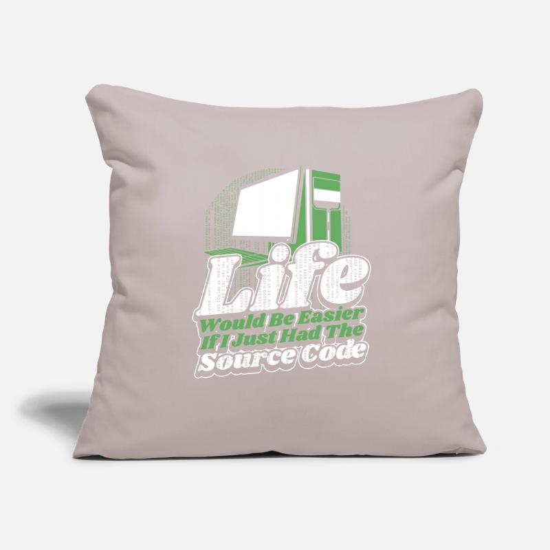 Life Would Be Easier Developer Coder Programmer Sofa pillowcase 17,3'' x 17,3'' (45 x 45 cm)