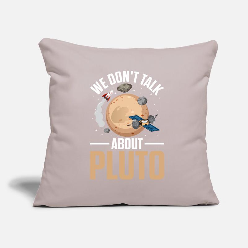 Nous ne parlons pas de la science spatiale de Pluton drôle Housse de coussin décorative 45 x 45 cm