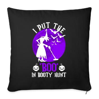 Détecteur de métaux Detectorist Halloween - Housse de coussin décorative 45 x 45 cm - noir - Devant