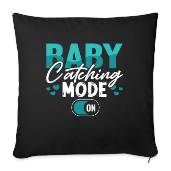 Ob/Gyn Nurse Baby Catching Mode Midwifery OB Nurse - Sofa pillowcase 17,3'' x 17,3'' (45 x 45 cm) - black - Front
