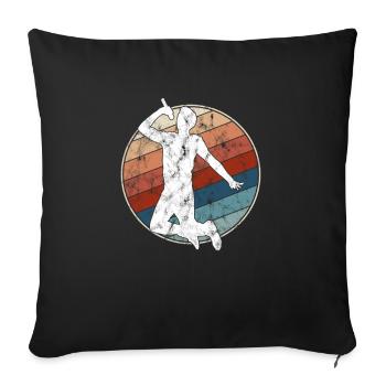 Singing Retro - Sofa pillowcase 17,3'' x 17,3'' (45 x 45 cm) - black - Front