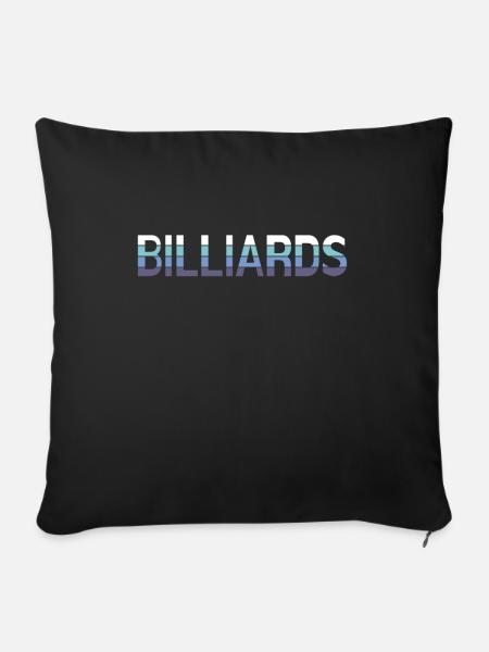 Billiard - Sofakissenbezug 45 x 45 cm - Schwarz