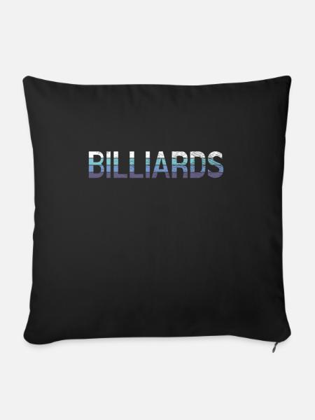 Billiard - Sofakissenbezug 45 x 45 cm - Schwarz