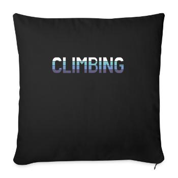 Grimper - Housse de coussin décorative 45 x 45 cm - noir - Devant