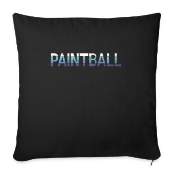 Paintball - Housse de coussin décorative 45 x 45 cm - noir - Devant