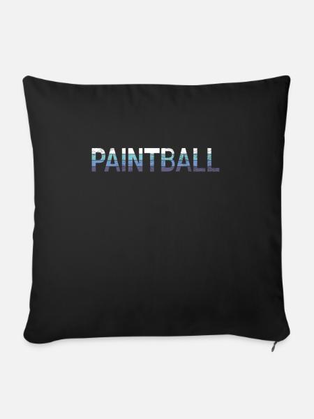 Paintball - Sofakissenbezug 45 x 45 cm - Schwarz