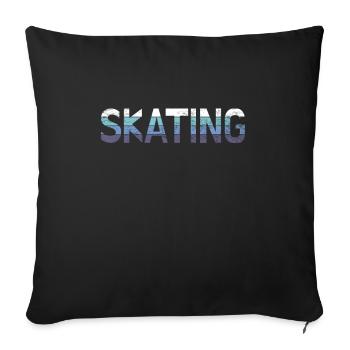 Skating - Sofakissenbezug 45 x 45 cm - Schwarz - Vorne