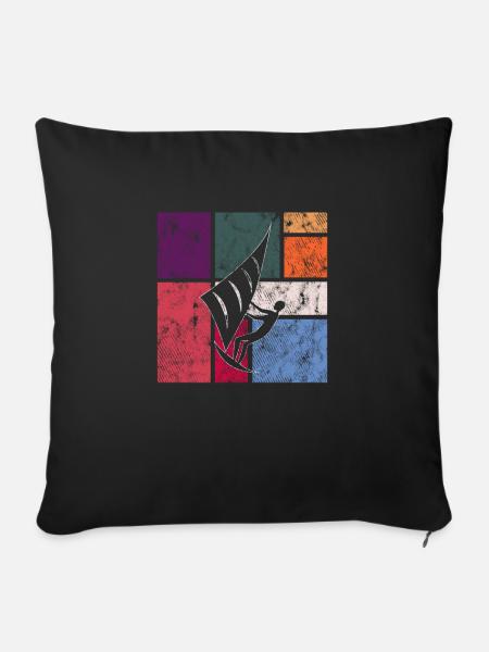 Kite - Sofakissenbezug 45 x 45 cm - Schwarz